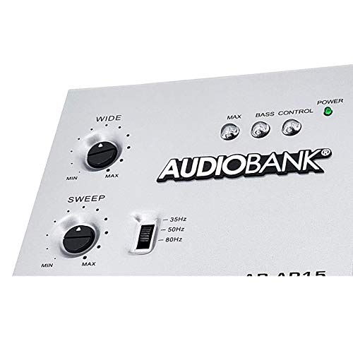 Audiobank 1/2 Din Car Audio Digital Bass Processor, Sound Restoration & Crossover for Car Subwoofer with Bass Knob/Input Level: 15V RMS & Output Level: 13.5V Peak Audiobank 1/2 Din Car Audio Digital Bass Processor, Sound Restoration & Crossover for Car Subwoofer with Bass Knob/Input Level: 15V RMS & Output Level: 13.5V Peak